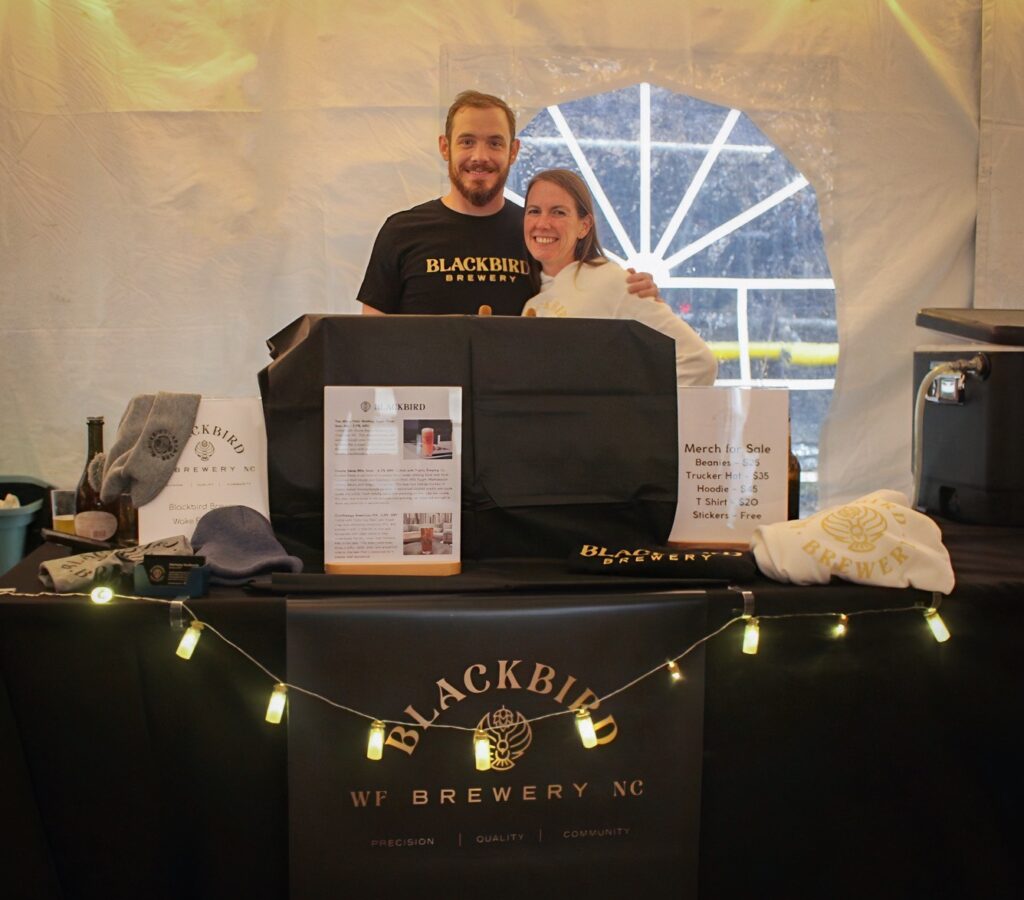 Harmony and Ian at their Booth at the NC Rare & Vintage Beer Tasting