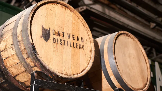 Cathead Distillery Barrels