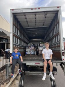 Filling the truck