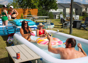 Tuxedo at a Pool Party Pool Party