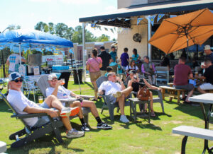 People on the Lawn at Oktoberfest